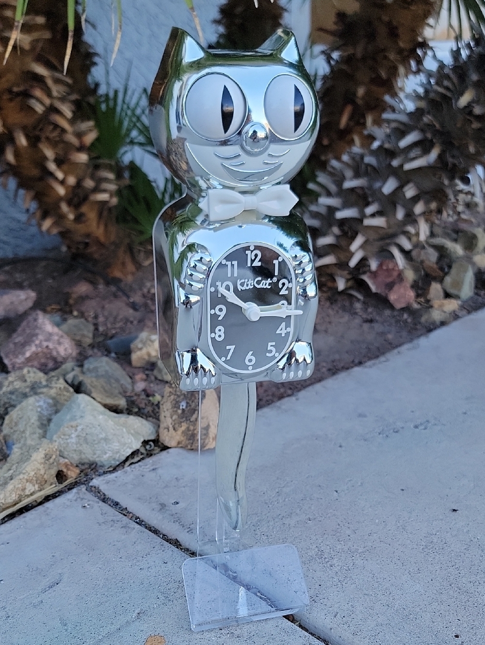Millennium Kit-Cat Klock Rarest Kit Cat clock Chrome - Picture 9 of 13